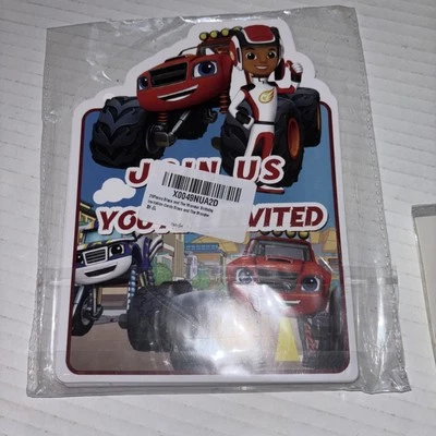 Set Of 20 Blaze And The Monster Machines Party Invites - Image 1 of 2