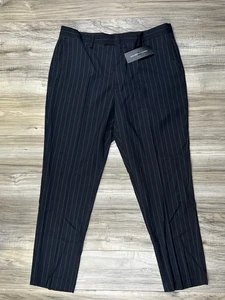 French Connection 54YTF Anzughose Marineblau Nadelstreifen Herren 38 - NEU - Bild 1 von 8
