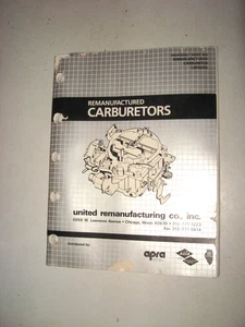 United Remanufactured Carburetors Catalog, 54 pgs, '41-'90 domestic applications - Picture 1 of 4