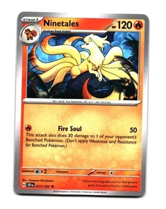 Pokemon SV08: Surging Sparks Ninetales Uncommon 017/191 - Picture 1 of 2