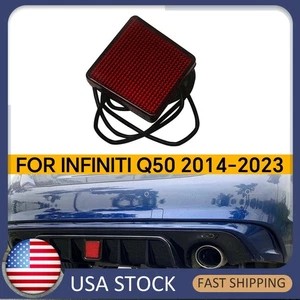 Real Brake Light For 18-23 Infiniti Q50 Rear Bumper Diffuser Signal Beam Lamplxm - Picture 1 of 11