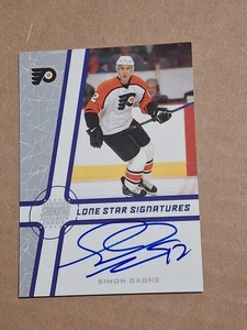 2002 SIMON GAGNE TOPPS STADIUM CLUB TSC HANDSIGNIERTE AUTO NHL KARTE #LS-SG FLYERS - Bild 1 von 3