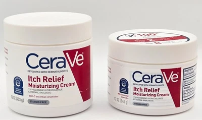 Cerave Itch Relief Moisturizing Cream- 1% Pramoxine Hydrochloride~ 12oz & 16oz - Image 1 of 3