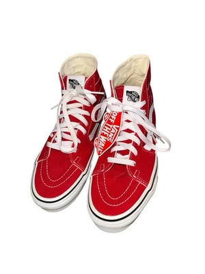 Zapatillas Vans Sk8 Hi Top para mujer rojas brillantes talla 7,5 nuevas con etiquetas Foto 1 de 4