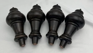 Wood Wooden Furniture Sofa Couch Screw On Legs Feet Set 4, 5/16 Bolts, 7.5” Tall - Imagen 1 de 10