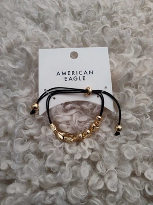 American Eagle Heart Sculptured Bracelet Gold Tone  One Size NWT - Image 1 of 2