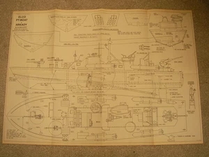 Model Boat Plans of the Elco PT Boat scale model & Arkady semi scale tug - Picture 1 of 2