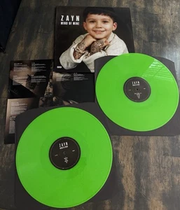 Zayn - Mind of Mine Vinyl 2 LP Record Neon Green 2016 NICE!  FAST SHIP! - Picture 1 of 12