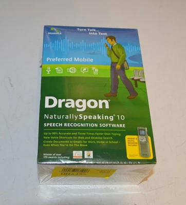 DRAGON Naturally Speaking 10 - Special edition + Philips 7655 voice recorder, PC - Image 1 of 4