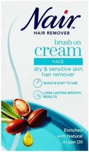 Nair Nourish Facial Brush On Hair Removal Cream for Face & Body - Picture 1 of 6