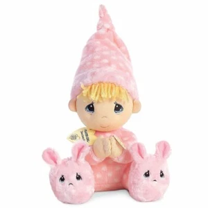 Precious Moments Plush Pink Pajama Girl Prayer Collectible Doll - Picture 1 of 1