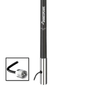 SHAKESPEARE VHF 8' 5101 BLACK ANTENNA CLASSIC W/15' RG-58 CABLE 5101-BLK - Picture 1 of 11