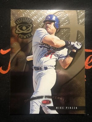 1998 Donruss Preferred - Mike Piazza "Preferred Power" HOLOGRAPHIC Insert #173 - Image 1 of 2