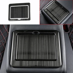 For Nissan Altima Teana 2019-22 Black Titanium Rear Armrest Water Cup Cover Trim - Picture 1 of 9
