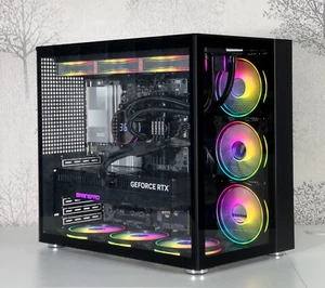 Ultimate 8K Gaming PC Intel i9-14900K, 32GB RTX 5090, 64GB DDR5, 2TB NVMe, Win11 - Afbeelding 1 van 10