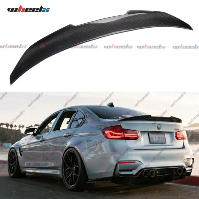 Real Carbon Fiber Rear Trunk Spoiler For BMW F30 3 Series Sedan M3 F80 2012-2018 - Изображение 1 из 4