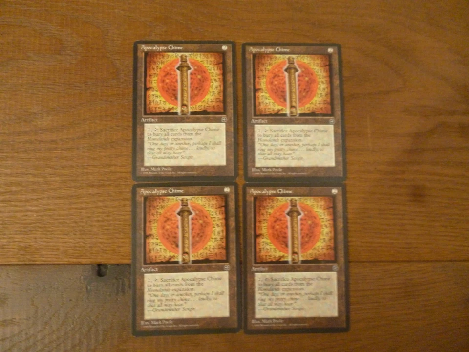 MTG 4 x Apocalypse Chime Rare Homelands Magic The Gathering Playset card - Image 1 of 1