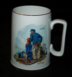 VINTAGE MUG Norman Rockwell Museum Collection Looking Out To Sea 1982 - Picture 1 of 5