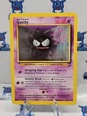 Gastly 75/130 Pokemon Base Set 2 MP - Image 1 of 3