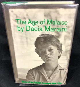 The Age of Malaise SIGNED by Dacia Maraini 1963 1st Printing Jack Palance Owned - Foto 1 di 22
