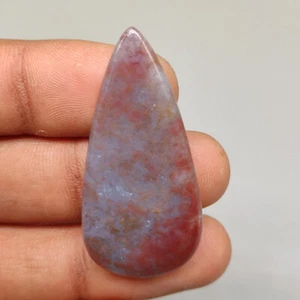 Gran Tamaño Rojo Musgo Ágata Cabujón Musgo Translúcido Ágata Piedra para Joyería G5151 - Imagen 1 de 5