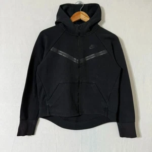 Nike Sportswear Tech Fleece Hoodie KIDS YOUTH GIRLS Black CZ2570-010 Sz XL - Picture 1 of 11