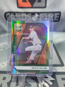 2021 Panini Elite Extra Edition VERDE RC Bryce Miller #113! Mariners! /499 - Foto 1 di 3