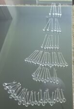 Round Clear Teardrop Lamp Chandelier Replacement Circumference 71 Pieces