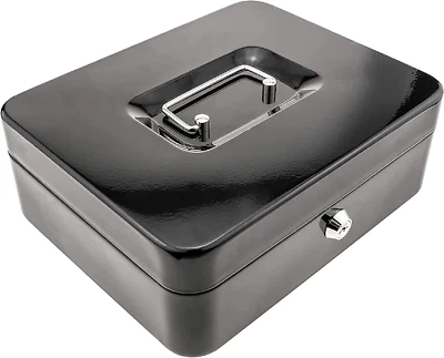 10333N1 - Cassetta Portavalori Nera, Dimensioni: 150X120X80 Mm. - Immagine 1 di 4