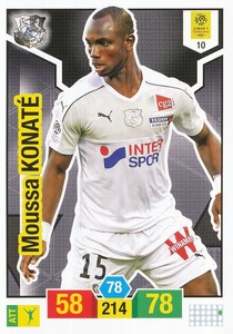 010 MOUSSA KONATE # SENEGAL AMIENS.SC CARD ADRENALYN LIGUE 1 2020 PANINI
