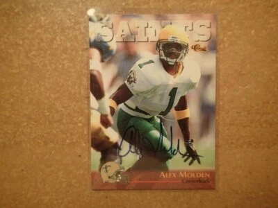 New Orleans Saints-ALEX MOLDEN 1996 CLASSIC DRAFT AUTOGRAPH-Excellent - Image 1 of 2