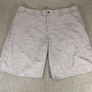 Callaway Golf Shorts Mens Size 40 Gray Check 10" Chino Flat Front - Picture 1 of 9