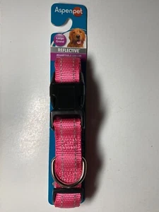 Aspenpet rosa Hundehalsband Größe Large Hals 18-26" verstellbar Leine Haken reflektierend - Bild 1 von 5