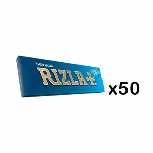 Rizla Thin Blue Regular Rolling Paper For A Slow Burn ( 50 Booklets ) - Picture 1 of 6