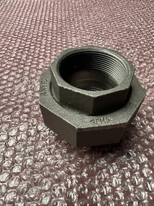 (1) NEW Anvil Black Malleable Iron Threaded Union Class 150 2" - Picture 1 of 7