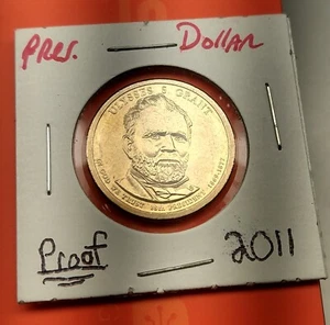 2011 P Presidential 1 Dollar Ulysses S Grant Gem BU Clad US Coin GOLDEN K223 - Picture 1 of 2