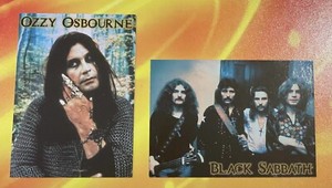 1999 CORNERSTONE OZZY OSBOURNE & BLACK SABBATH CARD PROMO 2 CARD SET