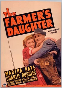 1940 Die Tochter des Bauern Lobbykarte Martha Raye, Charlie Ruggles Paramount  - Bild 1 von 2