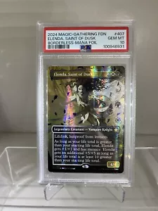 Elenda, Saint of Dusk - Mana Foil - MTG Foundations PSA 10 Gem 💎 Mint Pop. 2 - Picture 1 of 4