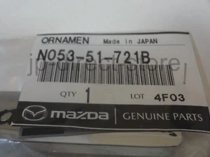 Mazda Eunos Roadster NA NA8C NA6CE Rear Emblem Ornament N053-51-721B OEM - Picture 1 of 4