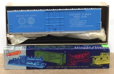 Vintage Roundhouse HO 50' PD Box Car kit Rotary Club Newton NJ Special Run NIB - Image 1 of 2