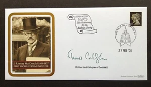 Copertina commemorativa centenario partito laburista GB 2000 FIRMATA JAMES CALLAGHAN - Foto 1 di 2