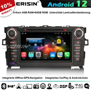8-Kern Android 13 Autoradio GPS Navi Für Toyota Auris Corolla Altis CarPlay DAB+ - Bild 1 von 21