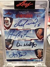 Leaf Ultimate Four Sportsmen Hulk Hogan Larry Bird Don Mattingly Dan Marino 4/4