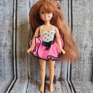 Vintage 1991 Polly Pocket WHITNEY Redhead Barbie bambola in vestito festa N gioco - Foto 1 di 5