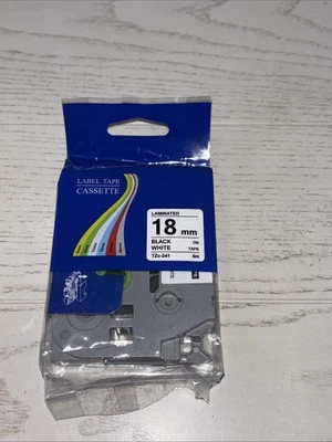 CASSETTE Laminated 18mm Black White & Black, Red New Lot Of 2 - Imagem 1 de 4