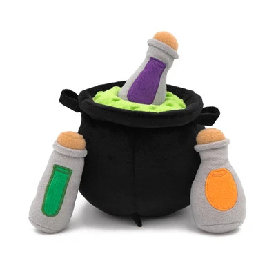 Zippy Paws Halloween Burrow Interactive Dog Toy - 3 Squeaker Toys in a Cauldron - Image 1 of 4