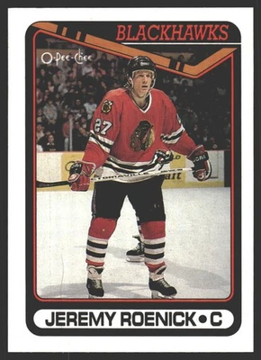 Jeremy Roenick #7 1990-91 O-Pee-Chee Chicago BlackhawksRC Rookie - Image 1 of 2