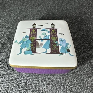 Disney Parks ABC Letters H is for Haunted Mansion Ceramic Trinket Box - Picture 1 of 8
