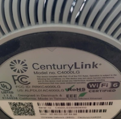 CenturyLink Greenwave C4000LG DSL Modem - White - Image 1 of 4